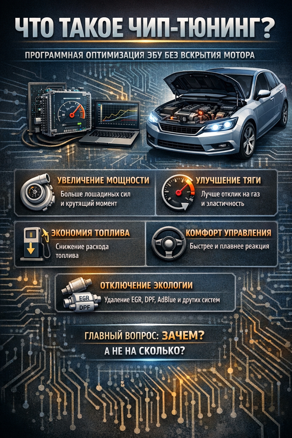 Что такое чип-тюнинг на самом деле и какие задачи он решает?