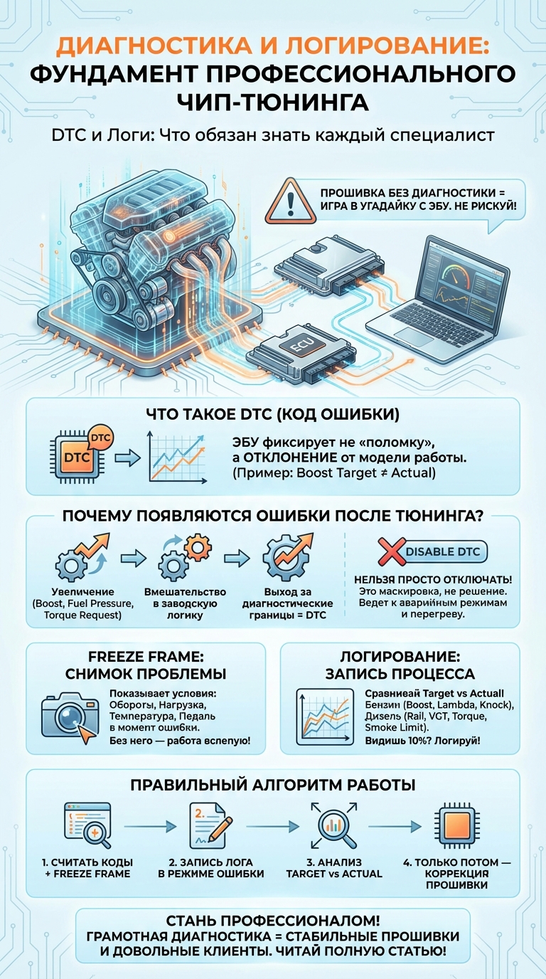 ​​Диагностика и логирование в чип тюнинге!