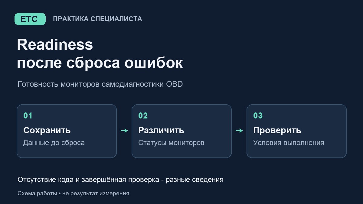 Ошибок нет, а OBD не готов: что проверить после стирания кодов