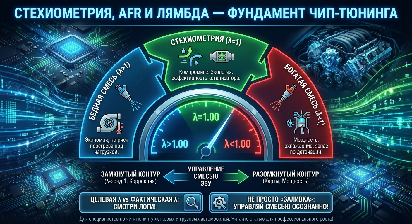 Стехиометрия, AFR и лямбда — основа понимания работы двигателя