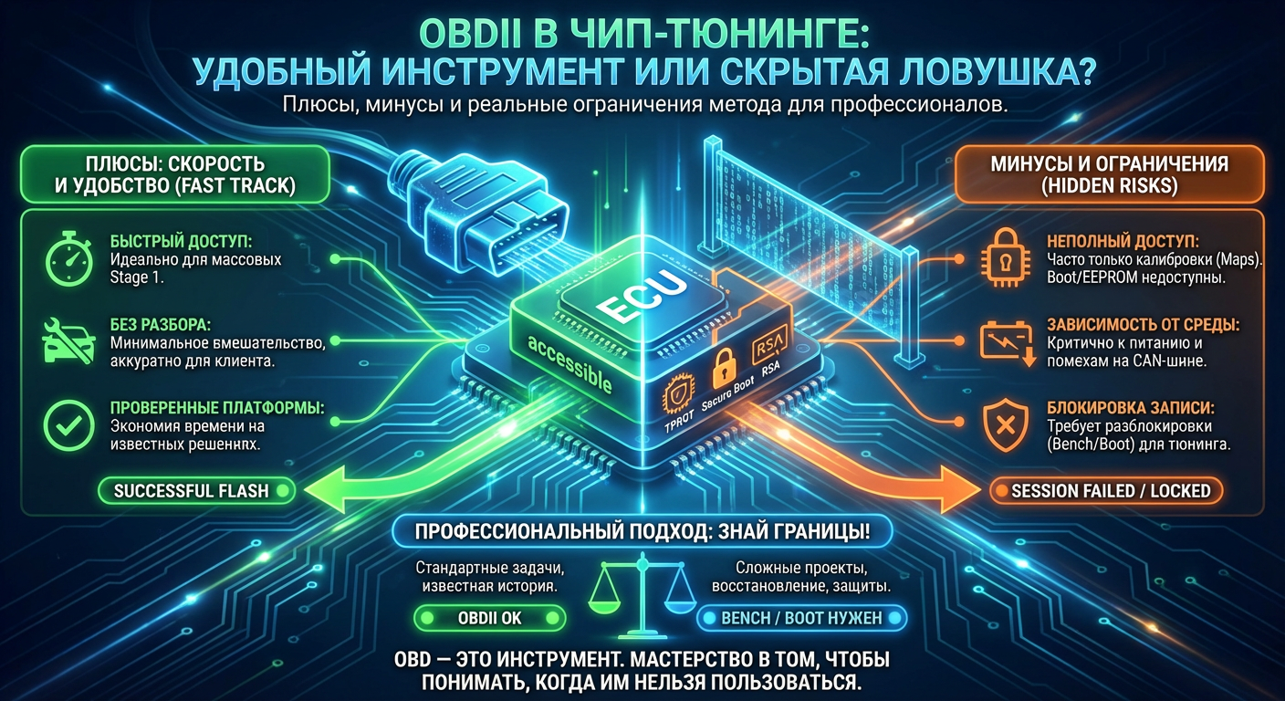 Методы работы с ЭБУ. OBDII: плюсы, минусы и реальные ограничения