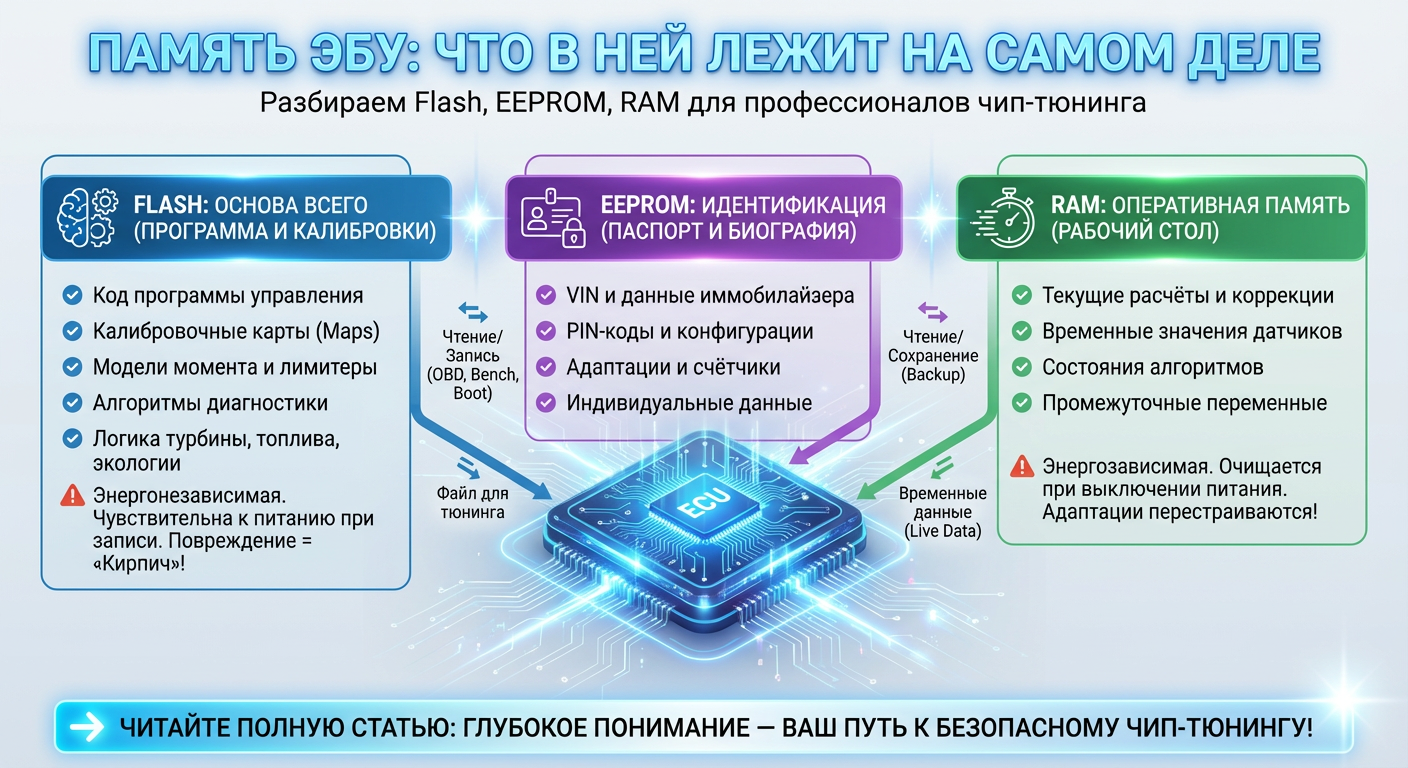 Память ЭБУ: что в ней лежит на самом деле?
