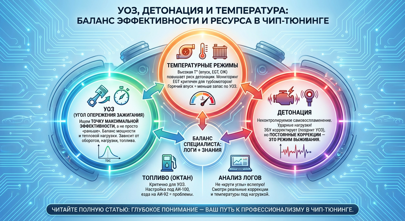 УОЗ, детонация и температурные режимы: что обязан понимать специалист по чип-тюнингу