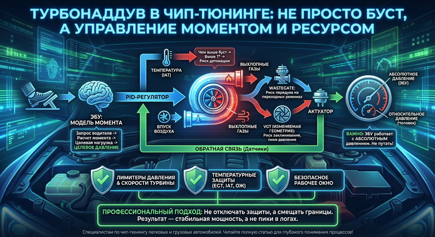 Наддув и управление турбиной: базовые принципы, которые обязан понимать специалист по чип-тюнингу!