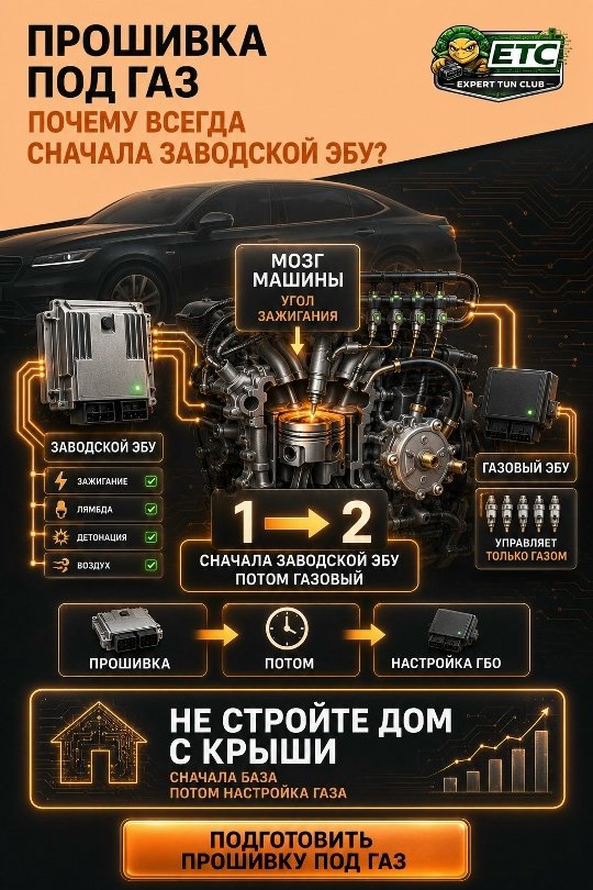 Прошивка под газ: почему на машине с ГБО сначала калибруют заводской ЭБУ, а уже потом настраивают га