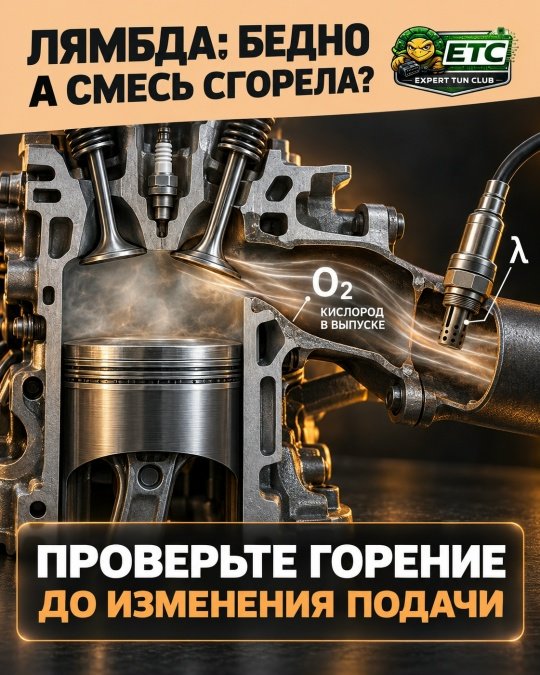 Лямбда показывает обеднение, мотор работает неровно