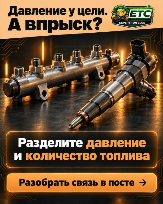 Давление в рампе догнало задание