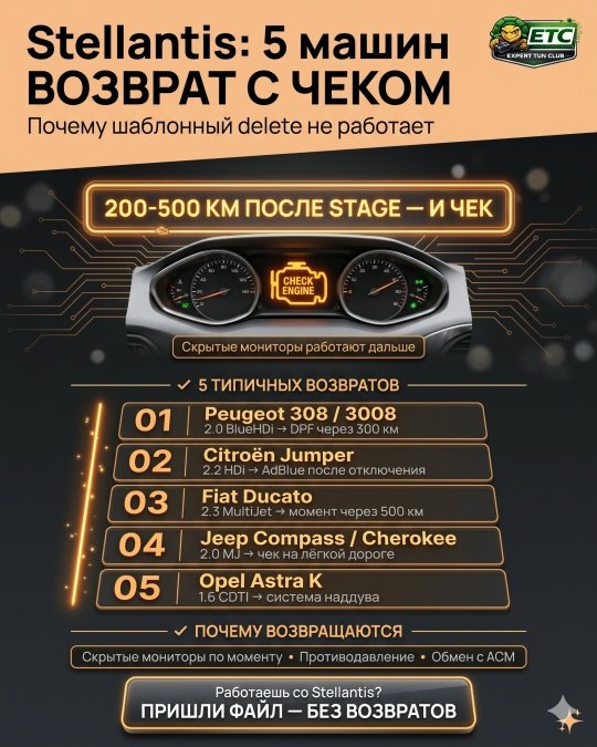 STELLANTIS: 5 МАШИН, ПОСЛЕ КОТОРЫХ КЛИЕНТ ВОЗВРАЩАЕТСЯ С ЧЕКОМ»