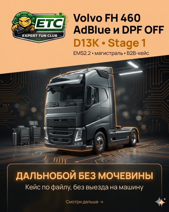 Кейс: Volvo FH 460, D13K