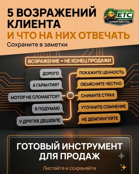 Возражения клиентов почти всегда одни и те же, и к ним можно