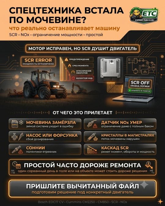 Спецтехника встала по мочевине в поле