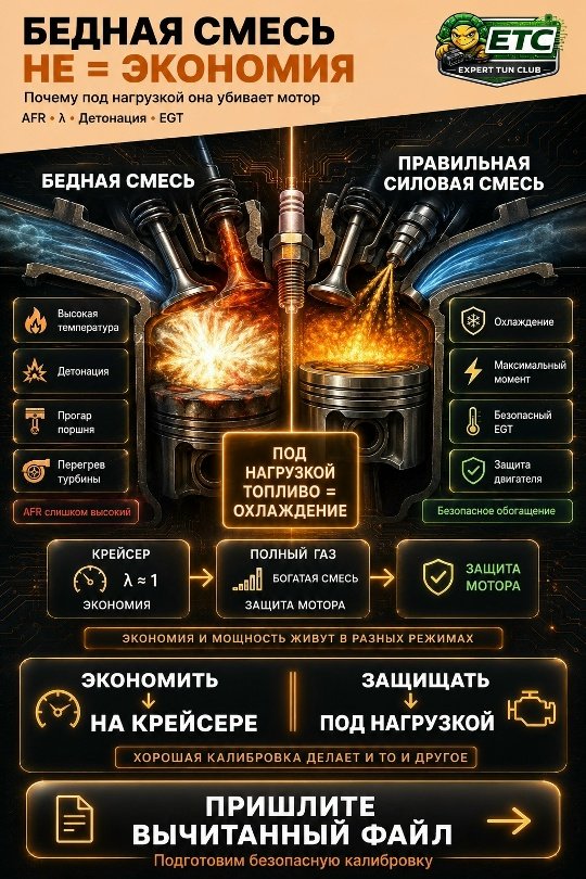 Бедная смесь это не экономия