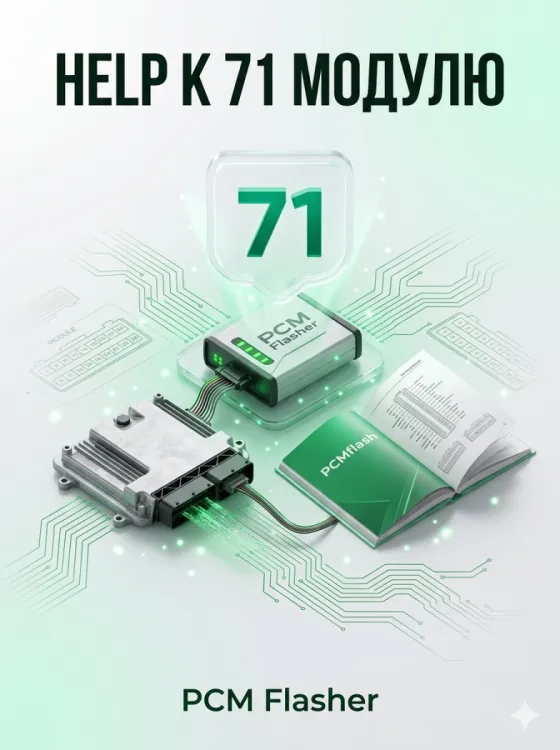 Help к 71 модулю PCM Flasher