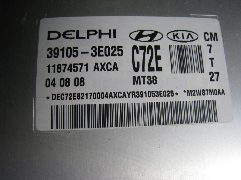 шпаргалка для работы с ЭБУ Delphi MT38